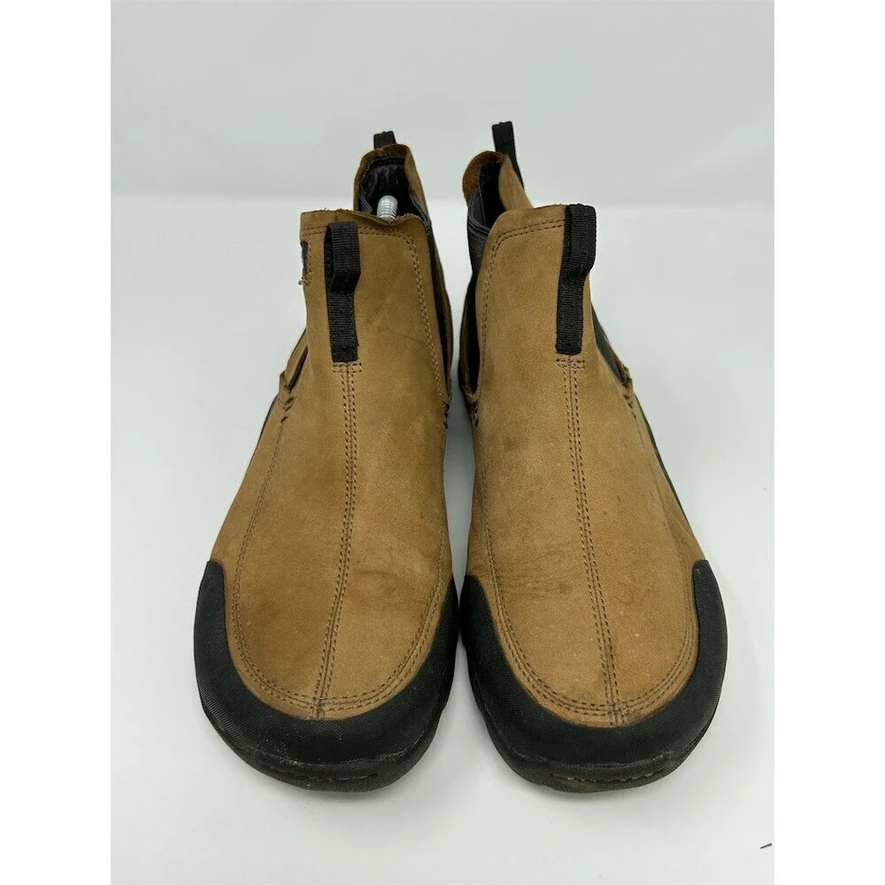 Teva Men's Chelsea Pull-On Boots Brown Waterproof Rugged Sole Outdoor Size 10.5